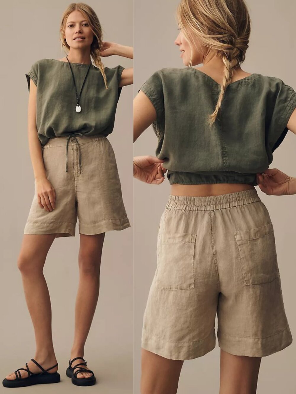 VELVET GRAHAM & SPENCER Francis Linen Shorts Francis Linen Shorts Coastal Chic S